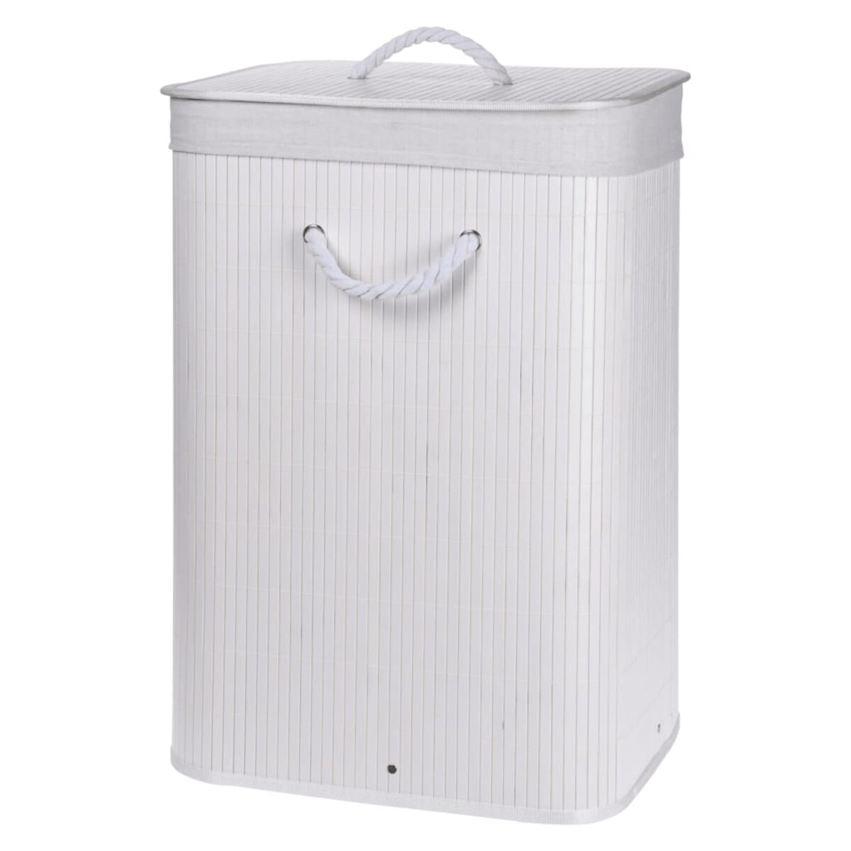 Bambusowy kosz na pranie z pokrywą NATURAL, 60 l