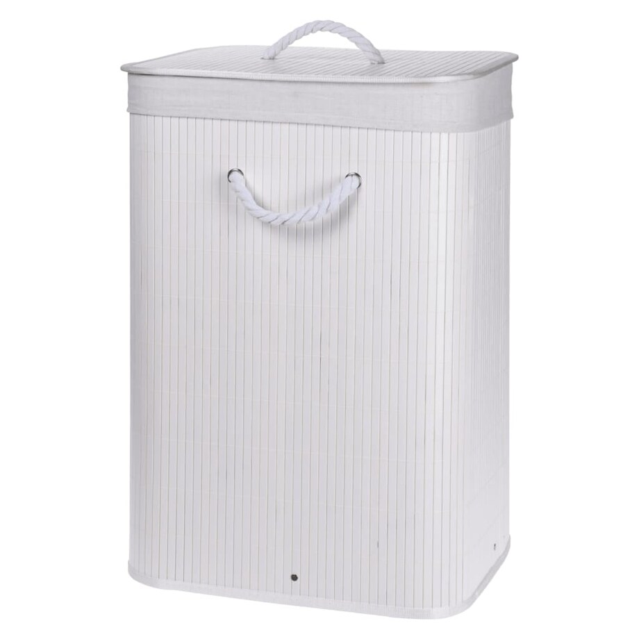 Bambusowy kosz na pranie z pokrywą NATURAL, 60 l