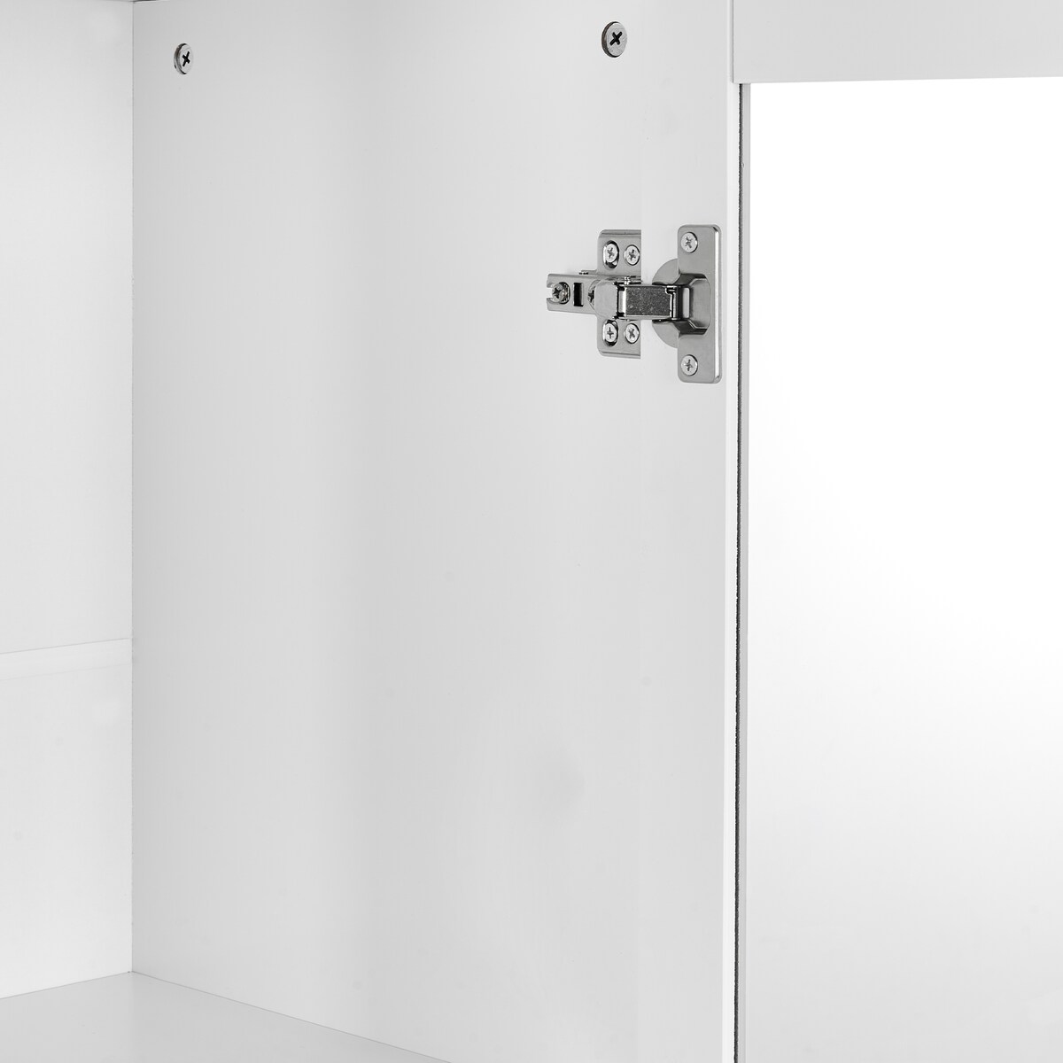 Witryna ze szklaną gablotą MILORA 80 cm Biały