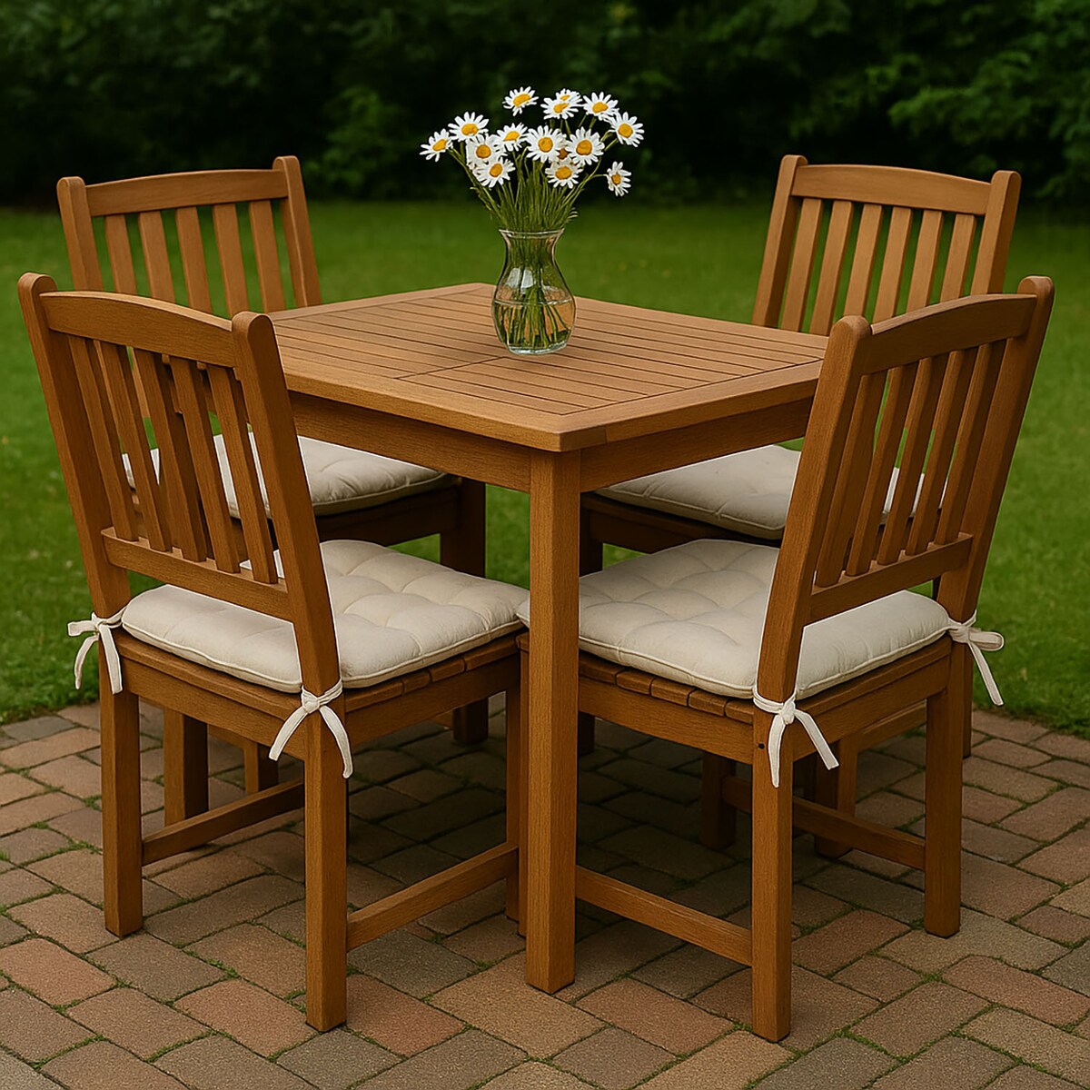 Poduszka wiązana na krzesło, 39 x 39 cm