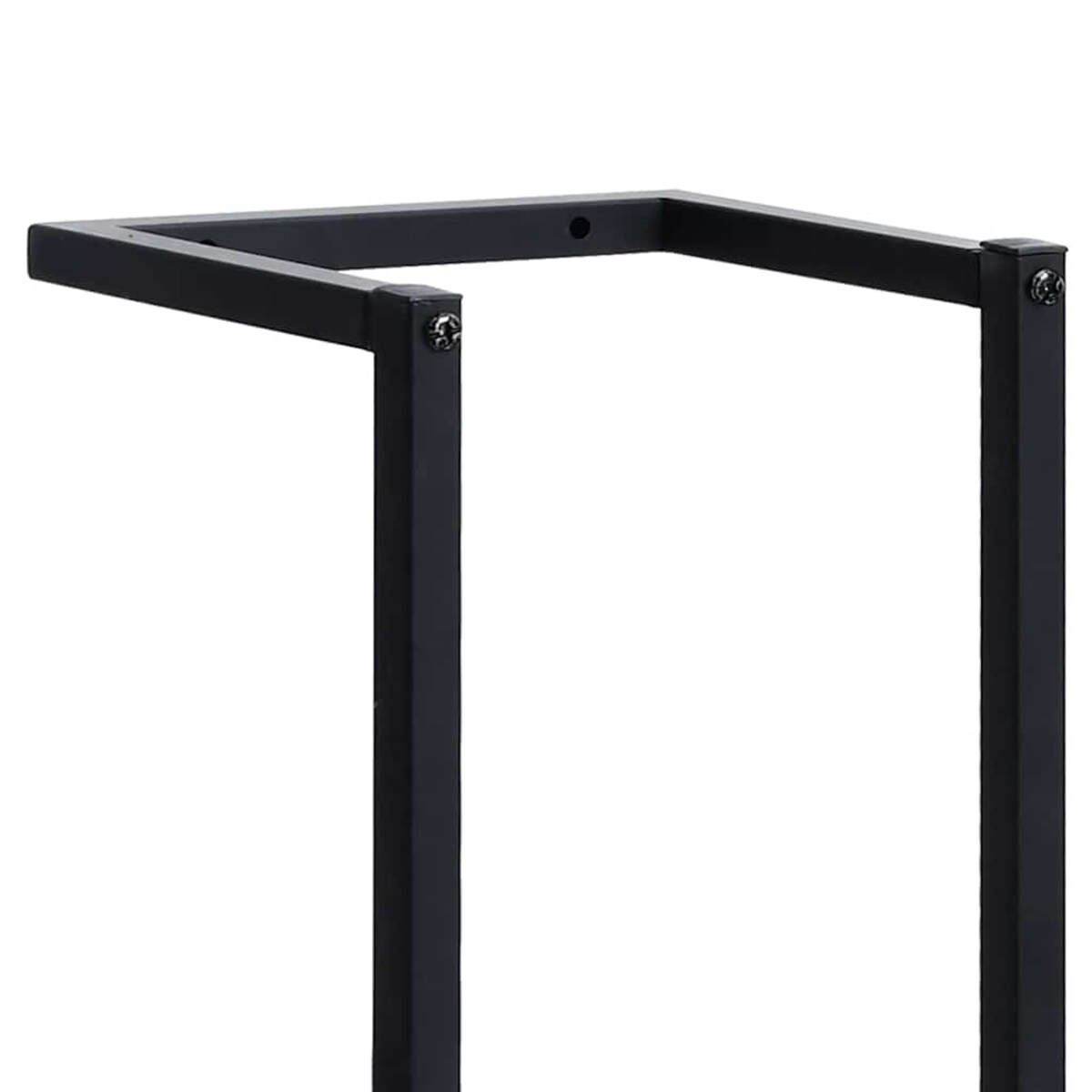 vidaXL Stojak na ręcznik, czarny, 25x20x95 cm, żelazny