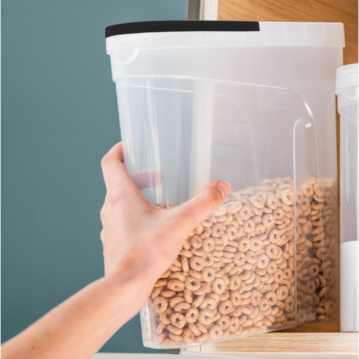 Pojemniki Na Żywność Kuchenne 3 X 4 L Makaron Mąkę Cukier Kaszę Sypkie