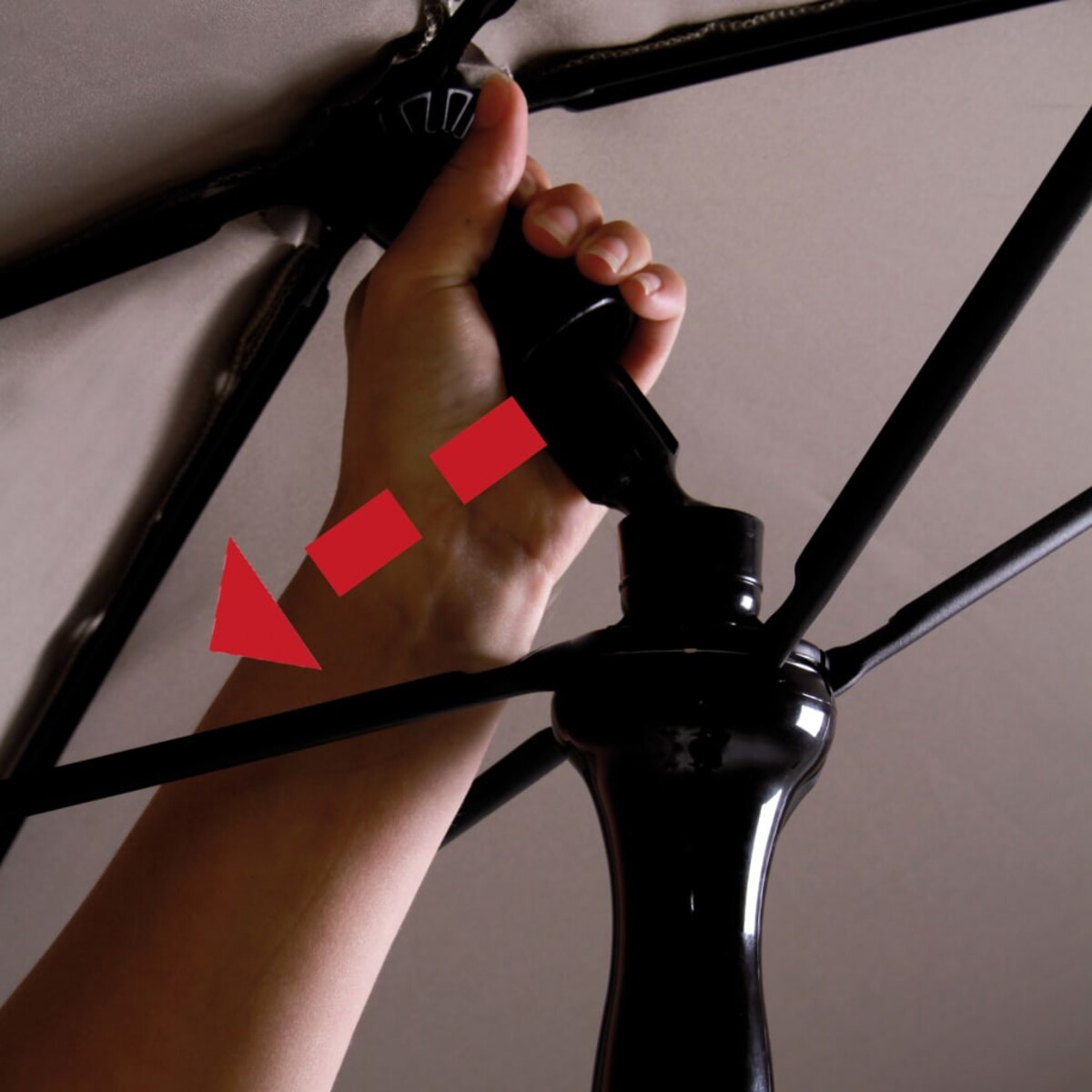 Madison Parasol ogrodowy Patmos Luxe, prostokątny, 210x140 cm, szary