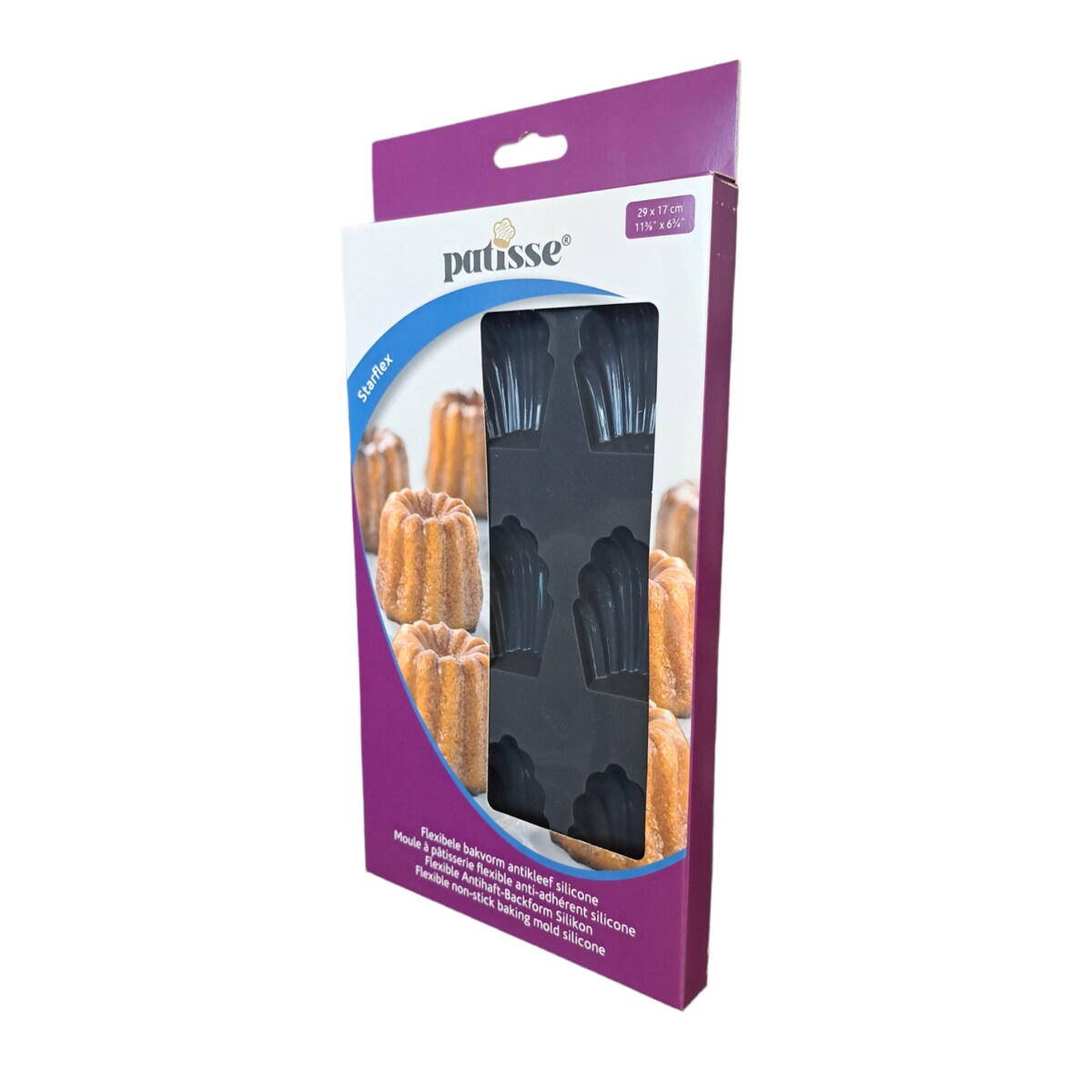 Silikonowa forma na 9 magdalenek 29x17cm STARFLEX - Patisse