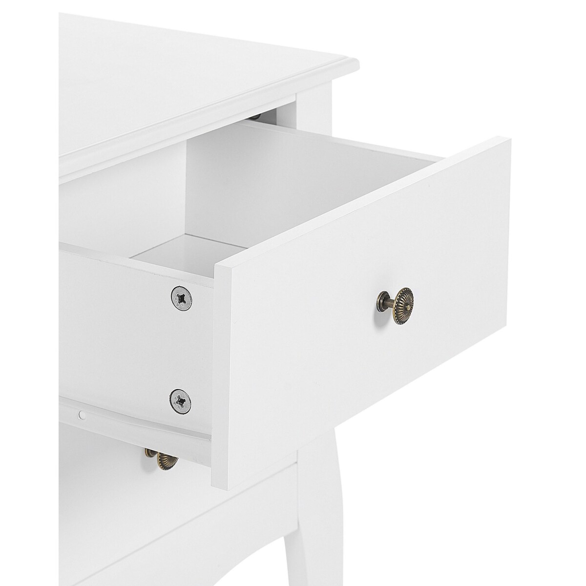 Szafka nocna 2 szuflady Biały LANE