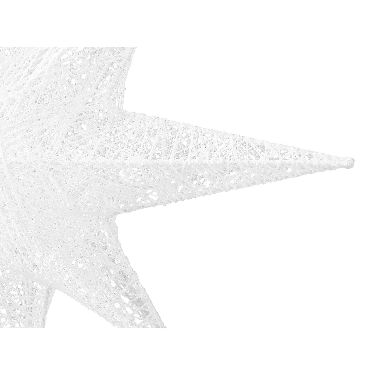 Dekoracja ogrodowa wisząca LED gwiazda 67 cm biała OSMA