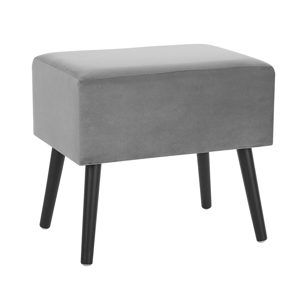 Stolik nocny welurowy szary EUROSTAR