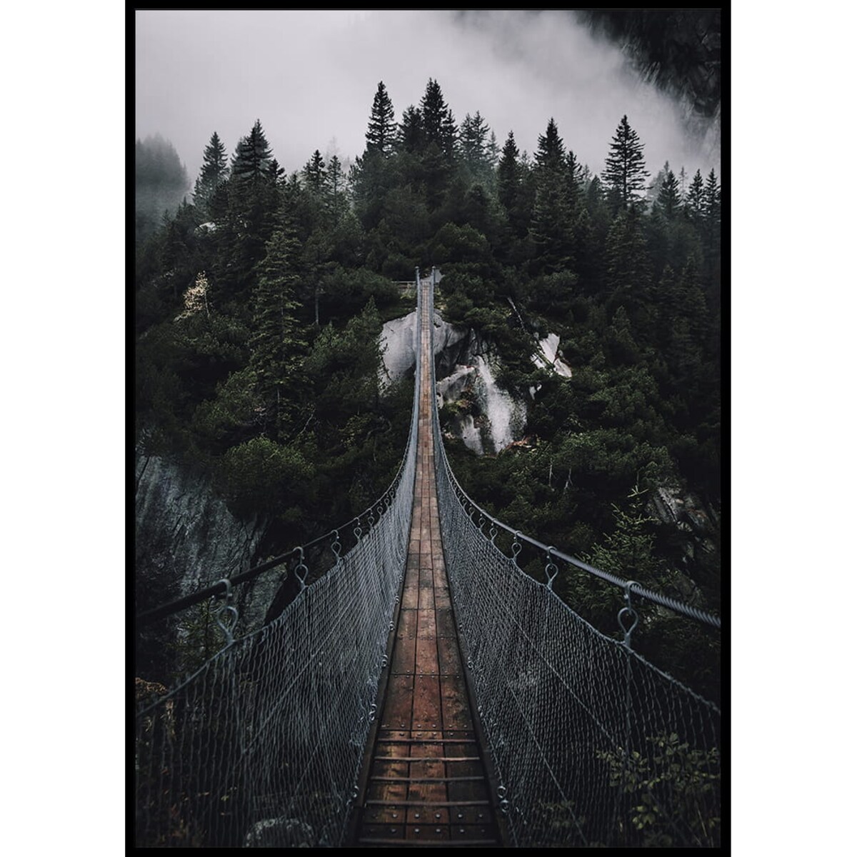 plakat leśny most 30x40 cm