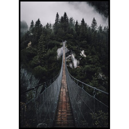 plakat leśny most 30x40 cm