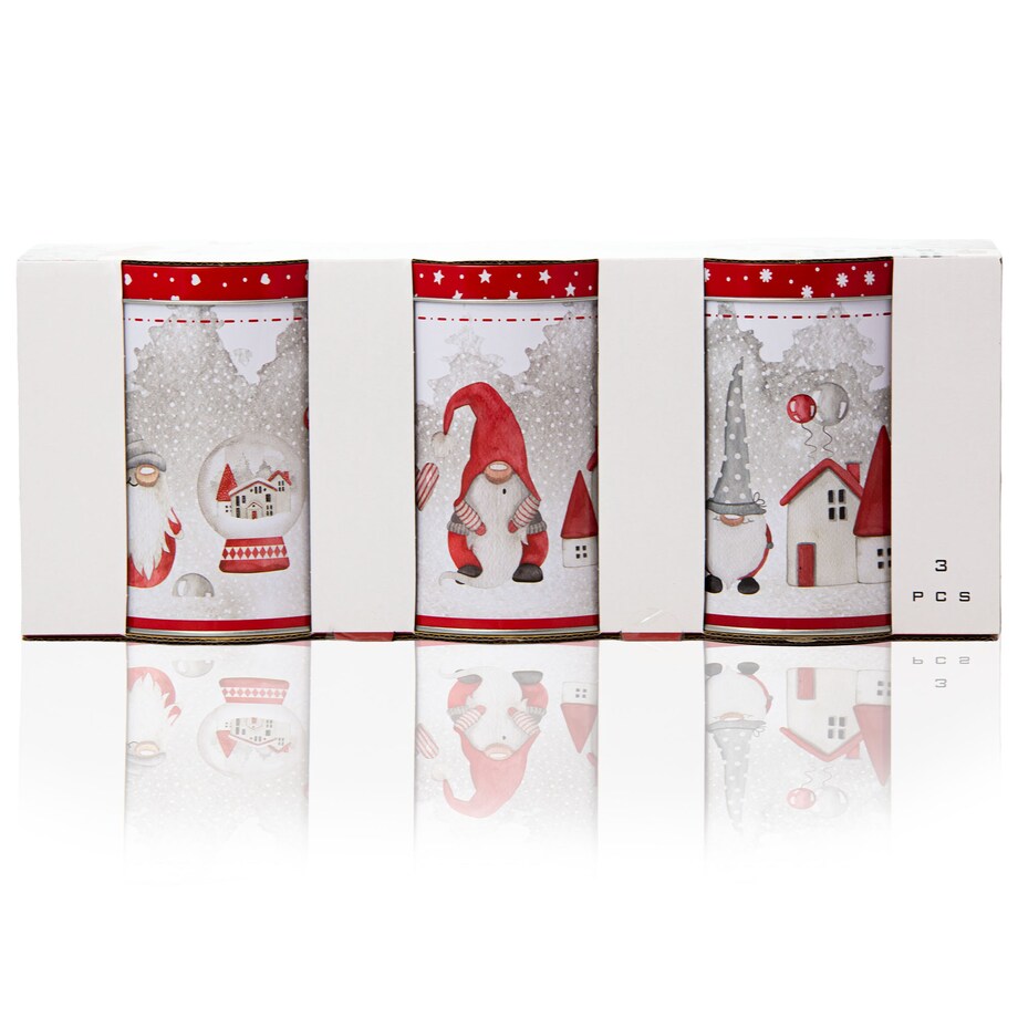 Puszka Na Ciastka Pierniki Herbatę Zestaw Świąteczne Boże Narodzenie Krasnale