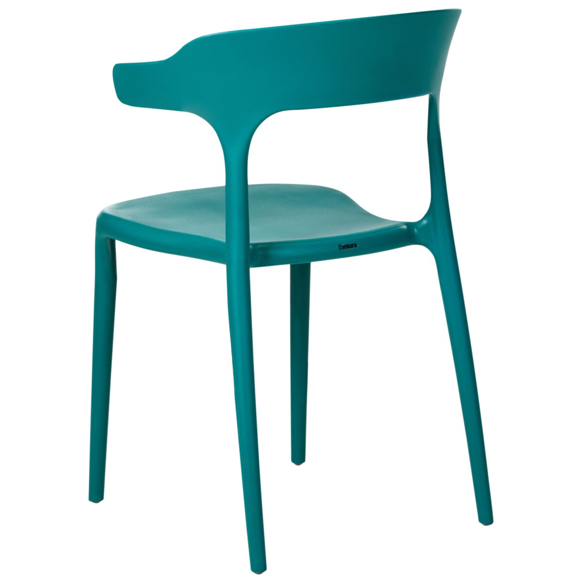 Zestaw 4 krzeseł ogrodowych GUBBIO Lazurowy