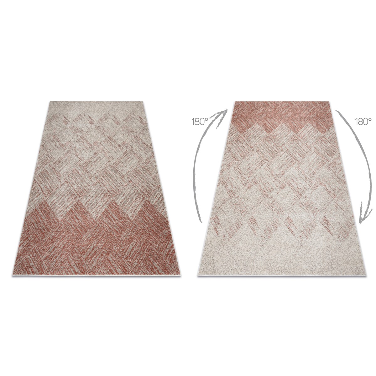 Dywan FUSION 9775 krem / terakota - 80x150 cm