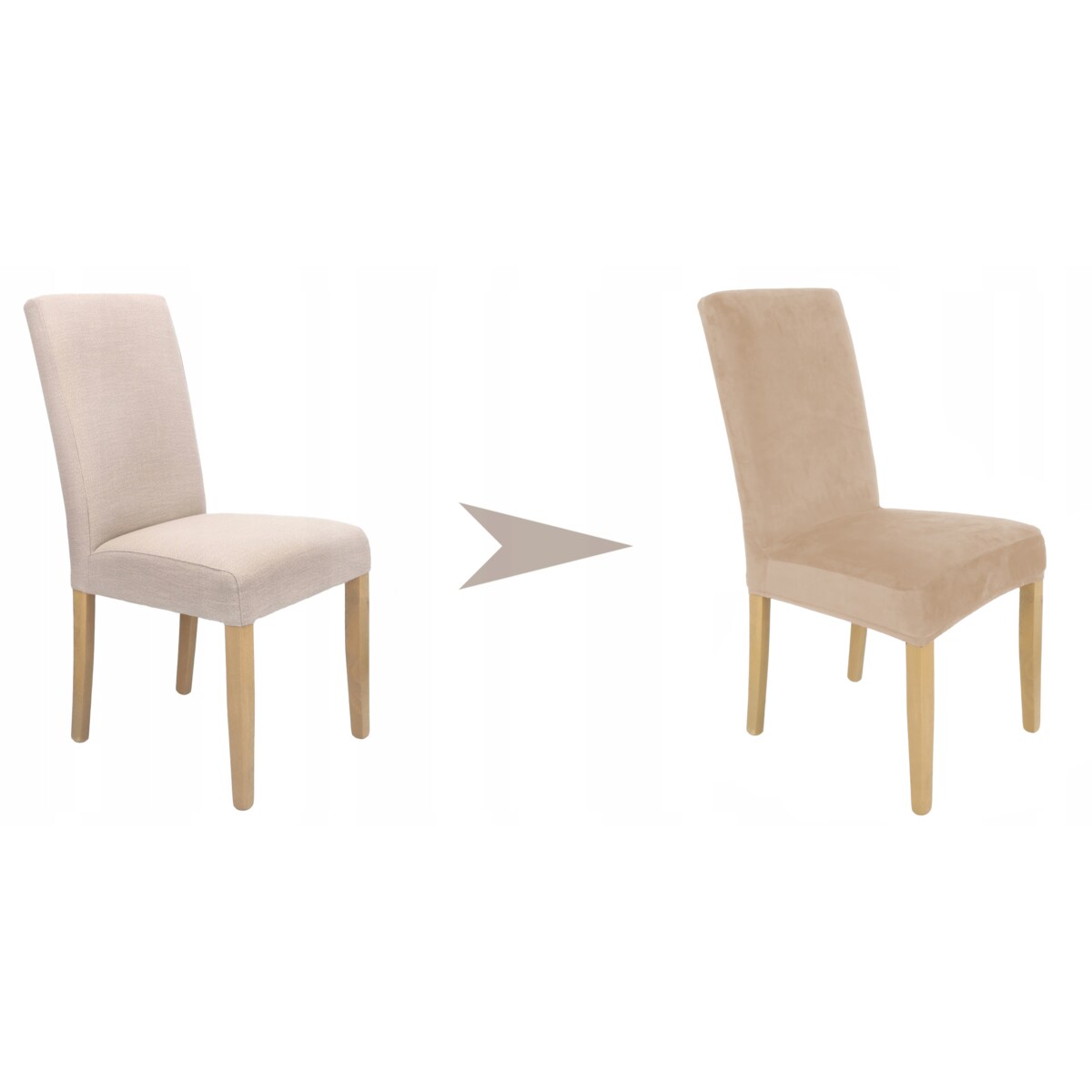 POKROWIEC NA KRZESŁO BEŻ CAPPUCCINO WELUR ELASTYCZNY [21WZ]