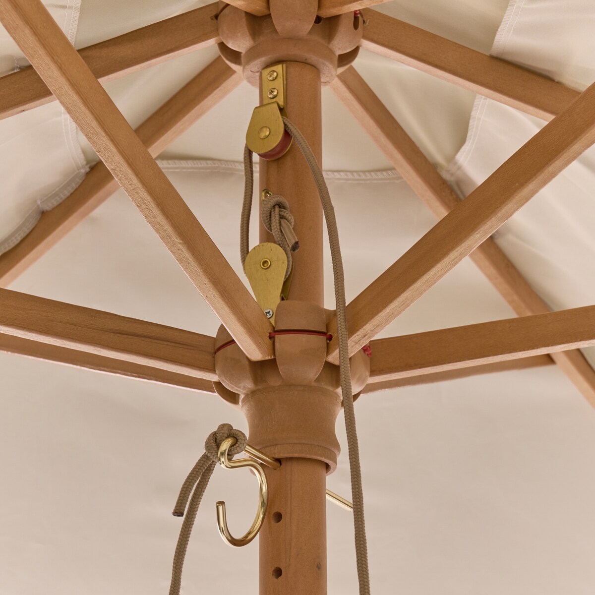 Parasol ogrodowy 195 cm FLAMENCO Jasnobeżowy