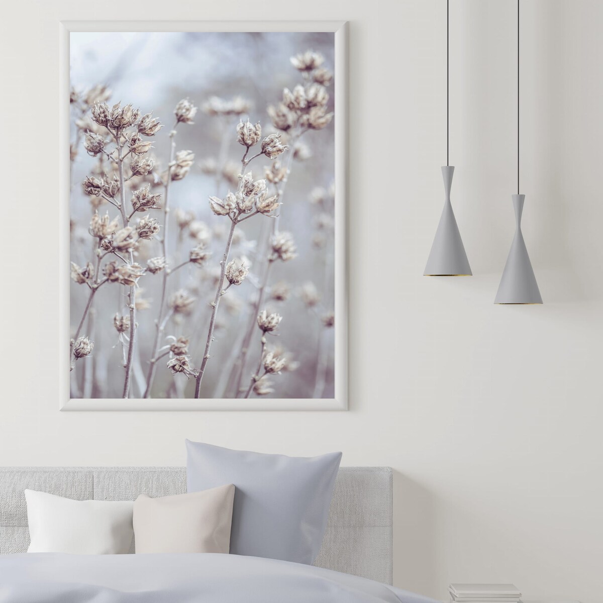 plakat delikatne suche kwiaty 50x70 cm