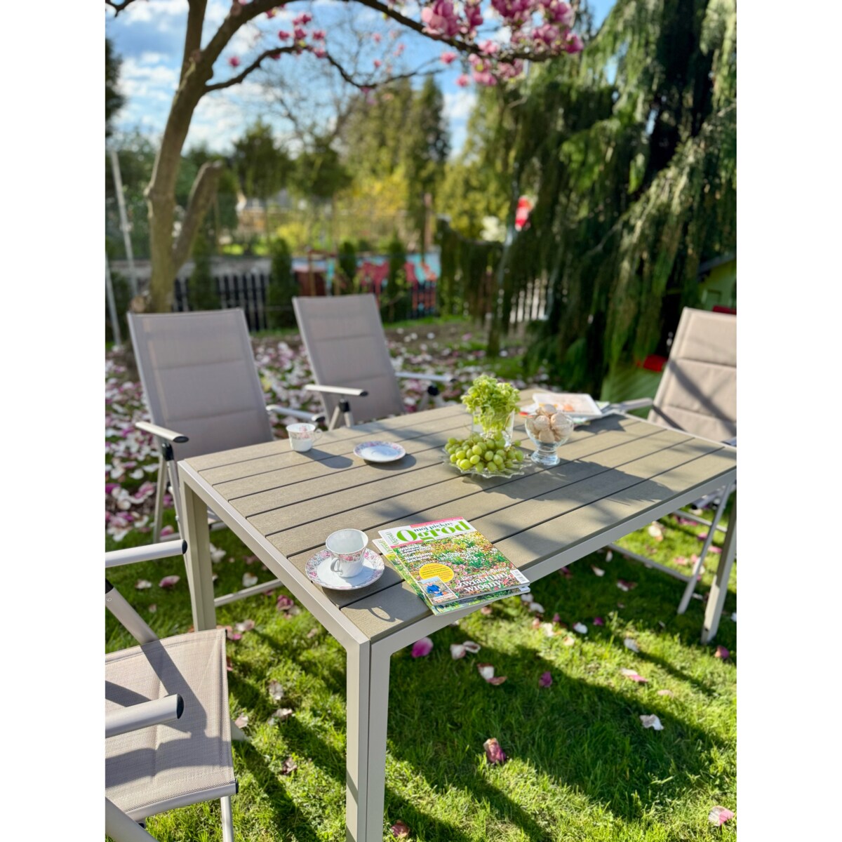 Zestaw Mebli Ogrodowych 6 X Fotel I Stolik Do Ogrodu Na Taras Ogrodowe