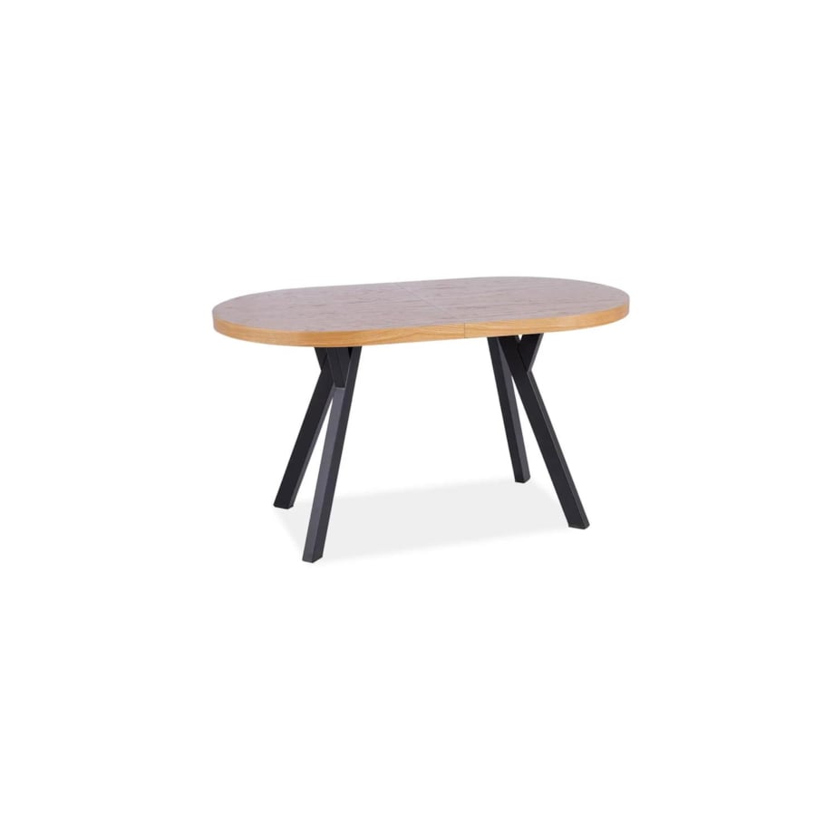 Stół rozkładany DOMINGO II 140(272)x80 dąb/czarny