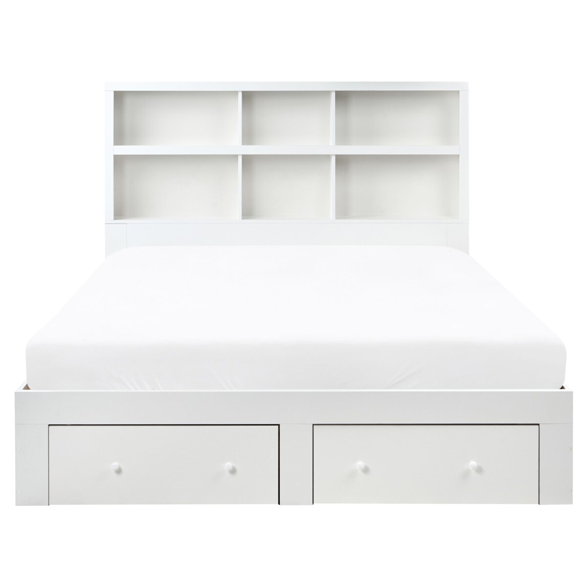 Łóżko z szufladami TARARE 160 x 200 cm Biały