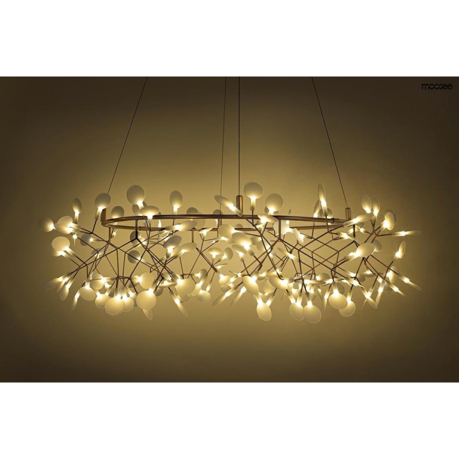 Wisząca lampa Flora MSE010100215 dekoracyjna LED 48,6W złota