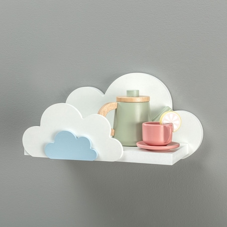Półka Clouds 29,5x15x15cm blue, 29,5 x 15 x 15 cm