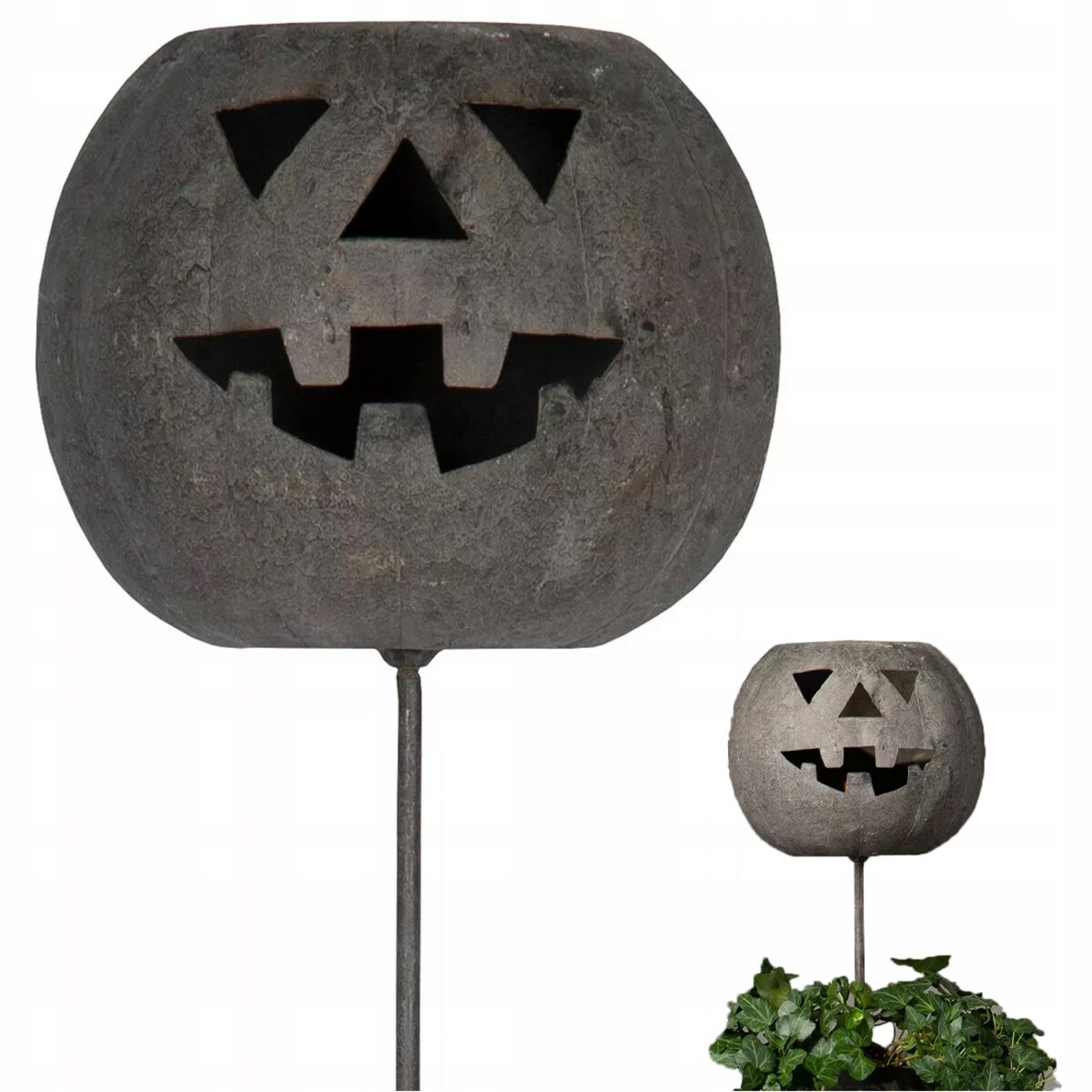 LAMPION NA HALLOWEEN DYNIA DO WBICIA LATARNIA metalowa loft ogrodowa 138cm