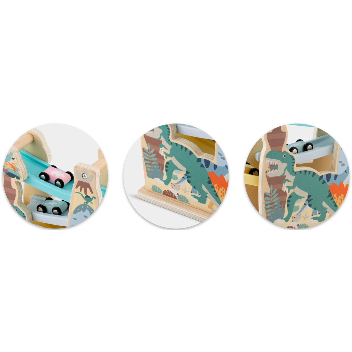 Zabawka drewniana zjeżdżalnia dla aut Ricokids