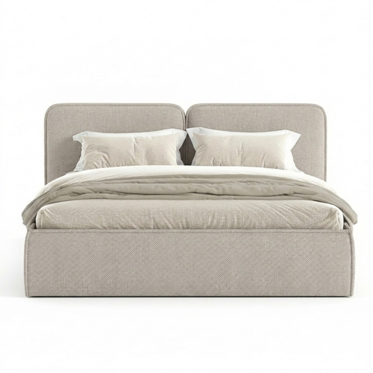 Łóżko Tapicerowane Elite 140X200 Stelaż Pojemnik Na Pościel Wind 05