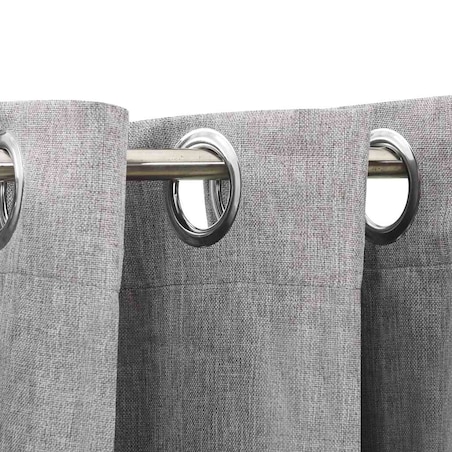 vidaXL Zasłony stylizowane na lniane, 2 szt., szare, 140x175 cm