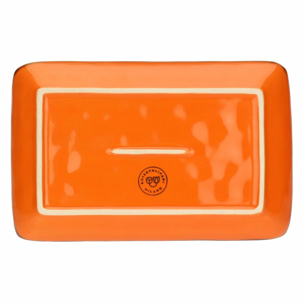 Zestaw 4 tac prostokątnych Concerto Arancione - Pomarańczowy, 20 x 13 cm