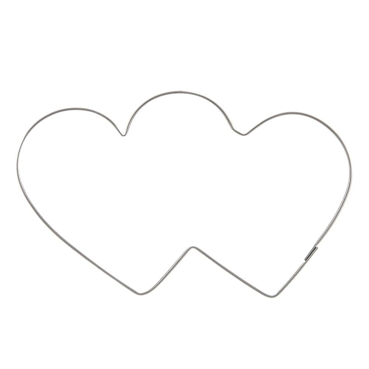 Wykrawacz Cukierniczy Stalowy Foremka do Ciastek Pierników Podwójne Serce