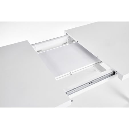 STÓŁ ROZKŁADANY 160-240 cm biały BUKOWE NOGI obrzeza ABS