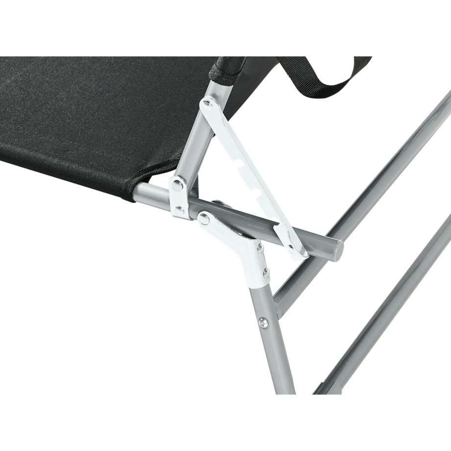 Leżak ogrodowy FOLIGNO Metal Czarny