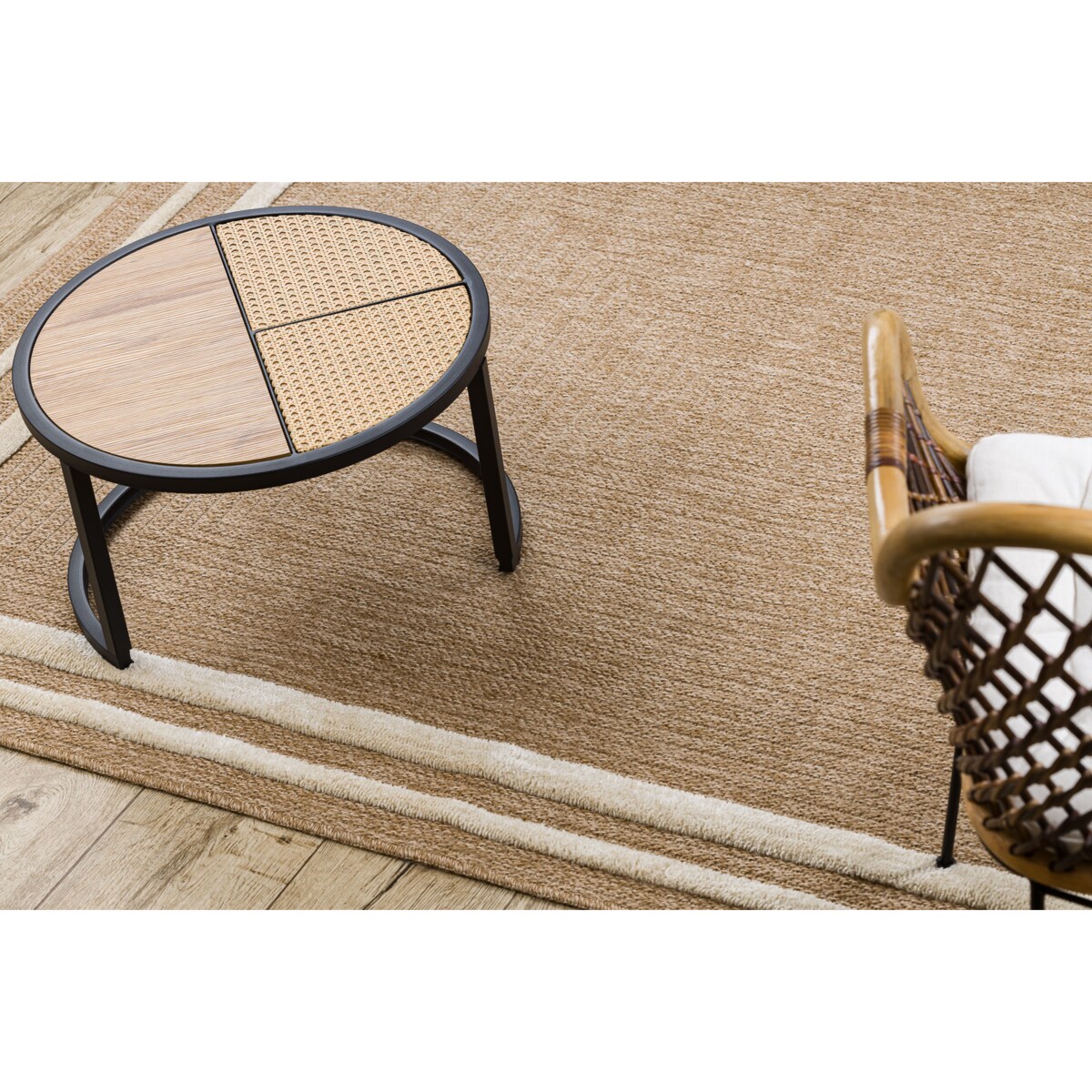 Dywan SPARK 0687A beż / krem - Ramka, sizal, 160x220 cm