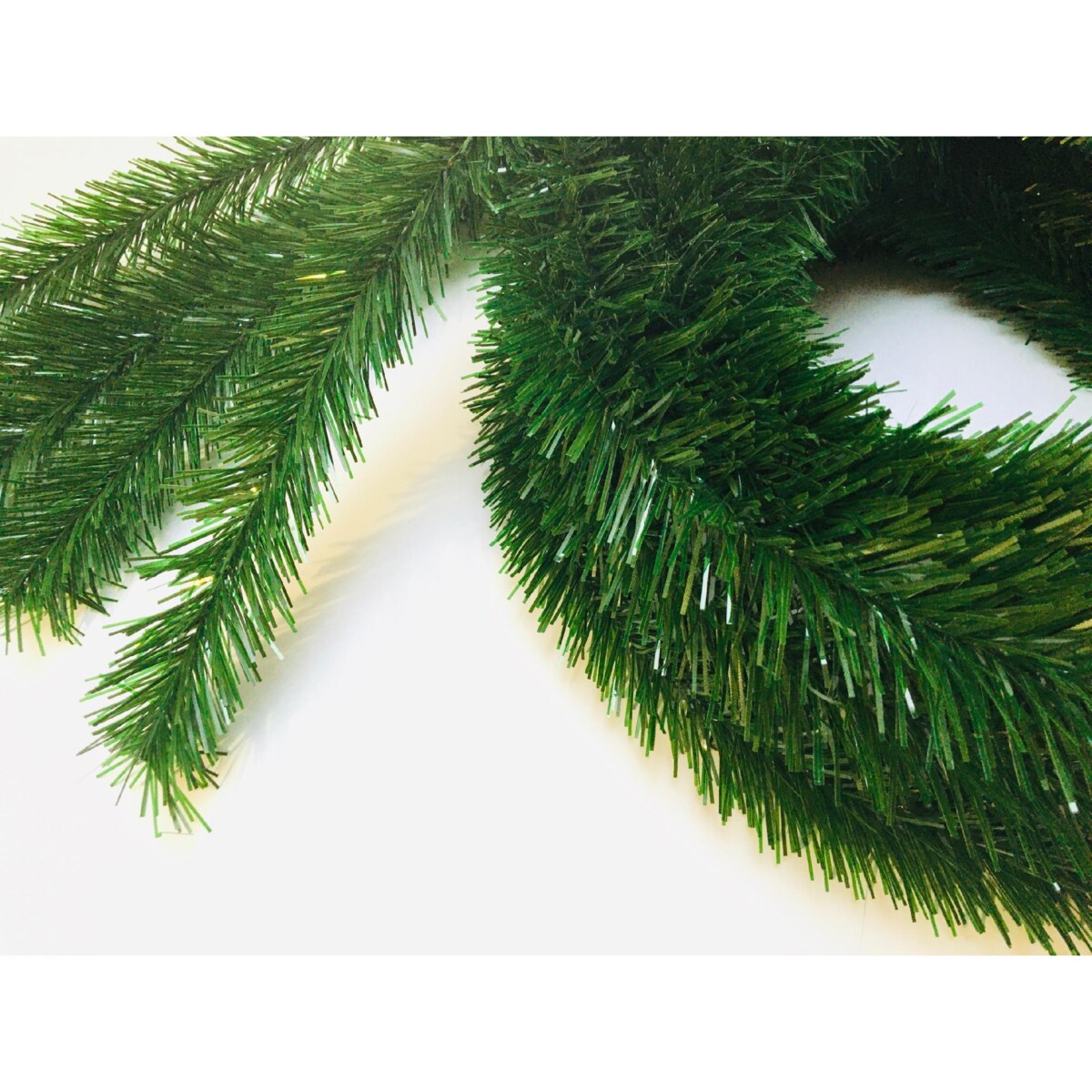 GIRLANDA WĄŻ choinkowa święta BŁYSZCZY SIĘ zielona sztuczna 5szt 450cm
