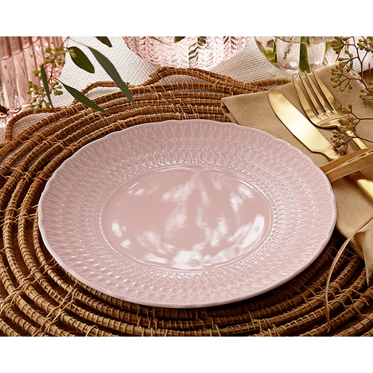 Talerz płytki 28 cm Sofia Różana LB07