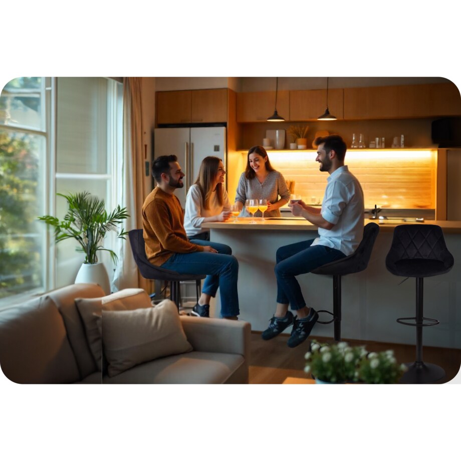 Hoker barowy z oparciem Sofotel Nerra 260031