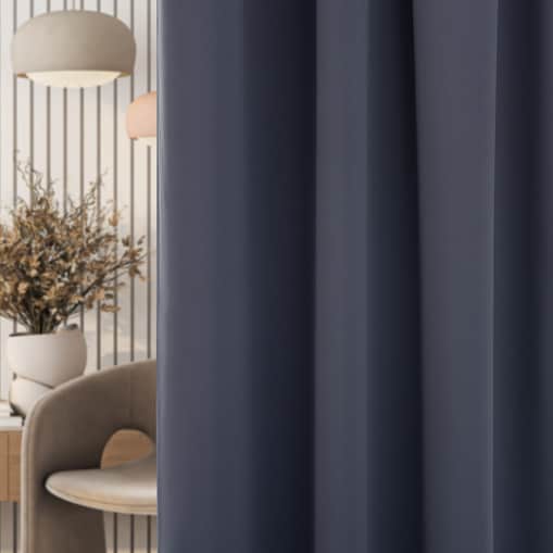 Zasłona zaciemniająca na taśmie marszczącej ciemny szary 140 x 280cm 1 szt. 140x280 szary