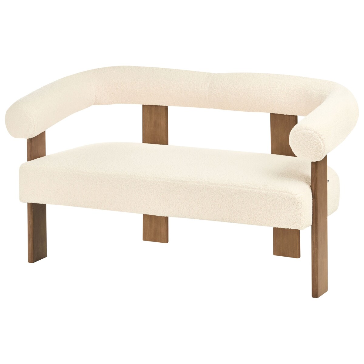 Sofa ILBRO Boucle Złamana biel dla 2 osób