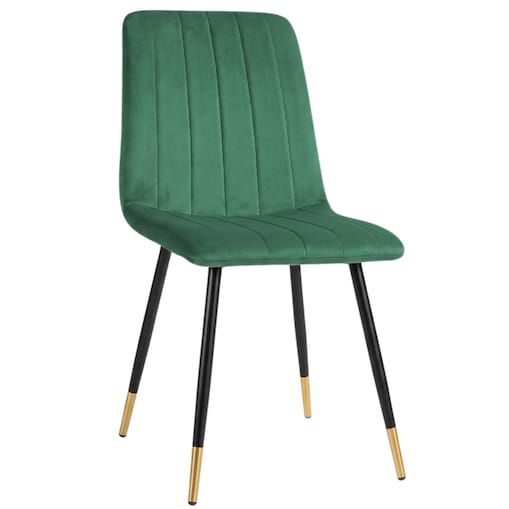 Krzesło welurowe pikowane tapicerowane metalowe nogi do jadalni salonu loft