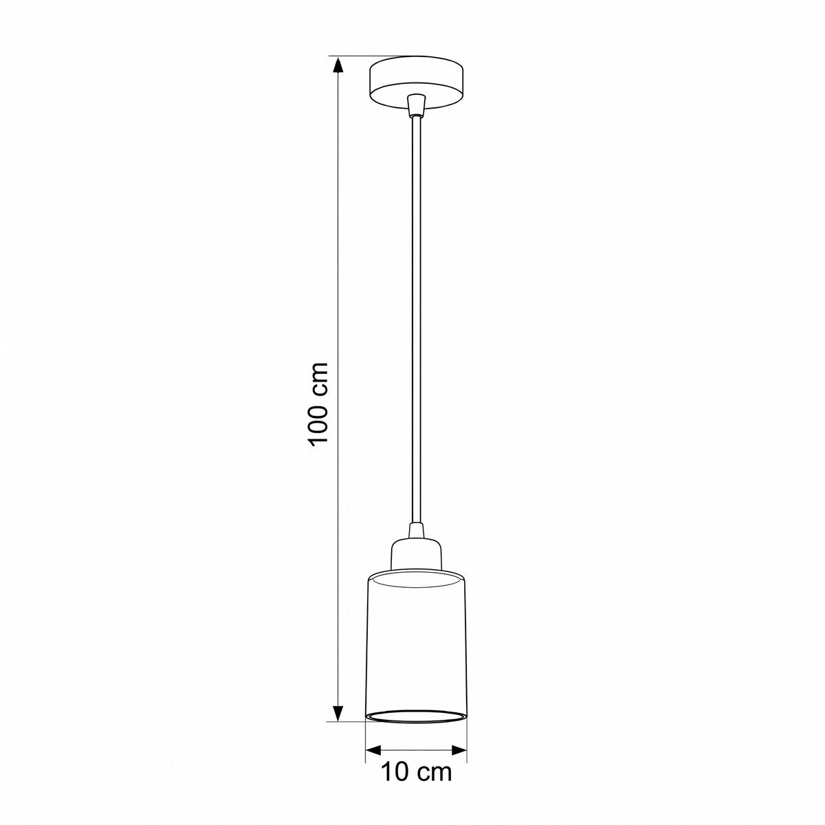 lampa wisząca pojedyncza edylit czarna z białym kloszem