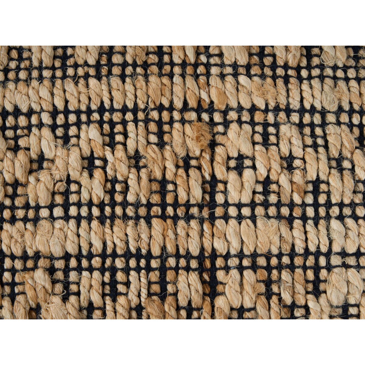 Puf z juty 40 x 40 cm beżowy MABULA