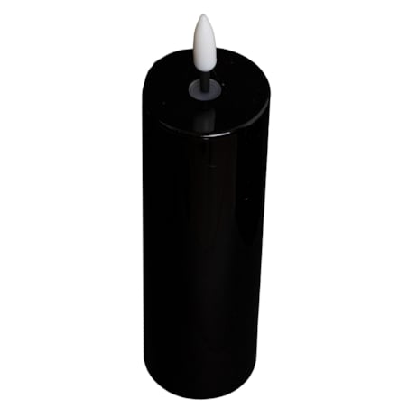 Świeca LED z tworzywa sztucznego Timer 24x5x5 cm MOMBATTI-3 czarna