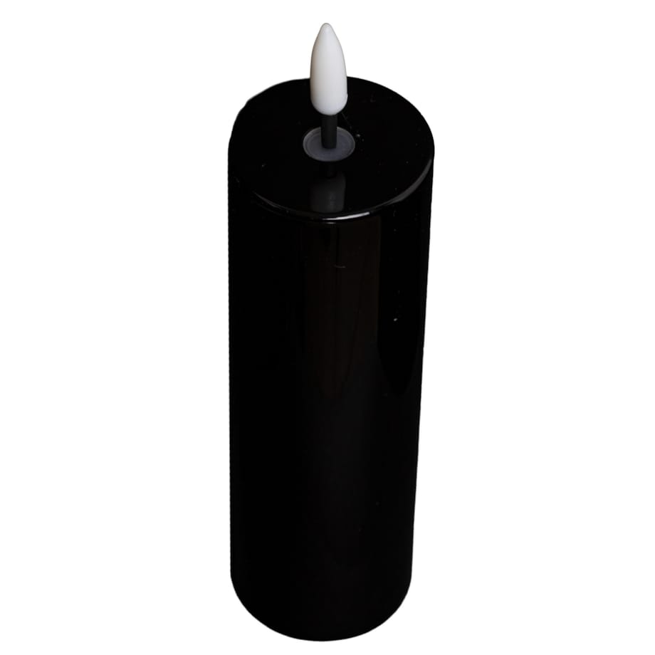 Świeca LED z tworzywa sztucznego Timer 24x5x5 cm MOMBATTI-3 czarna