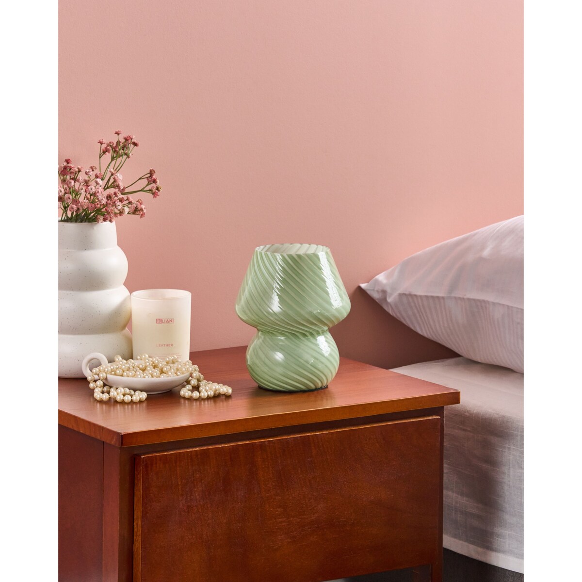 Lampa stołowa LOBO Szkło Zielony