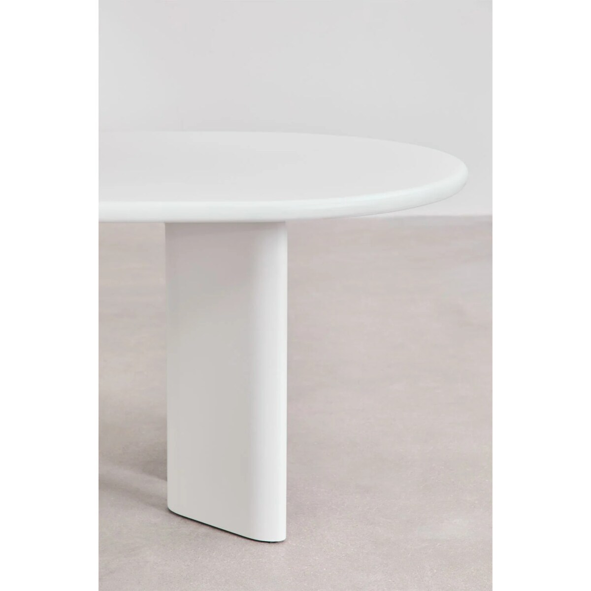 Owalny stół jadalniany biały 220x100 cm z MDF Loulou