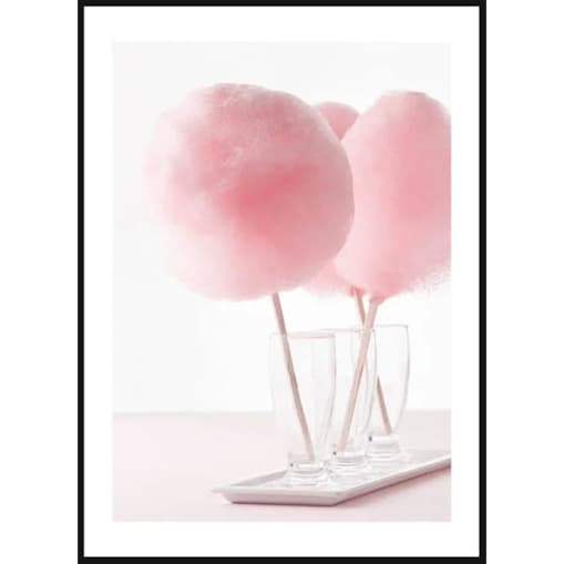 Poster Story, Plakat, Obraz - Różowa Wata Cukrowa, wymiary 42 x 60 cm
