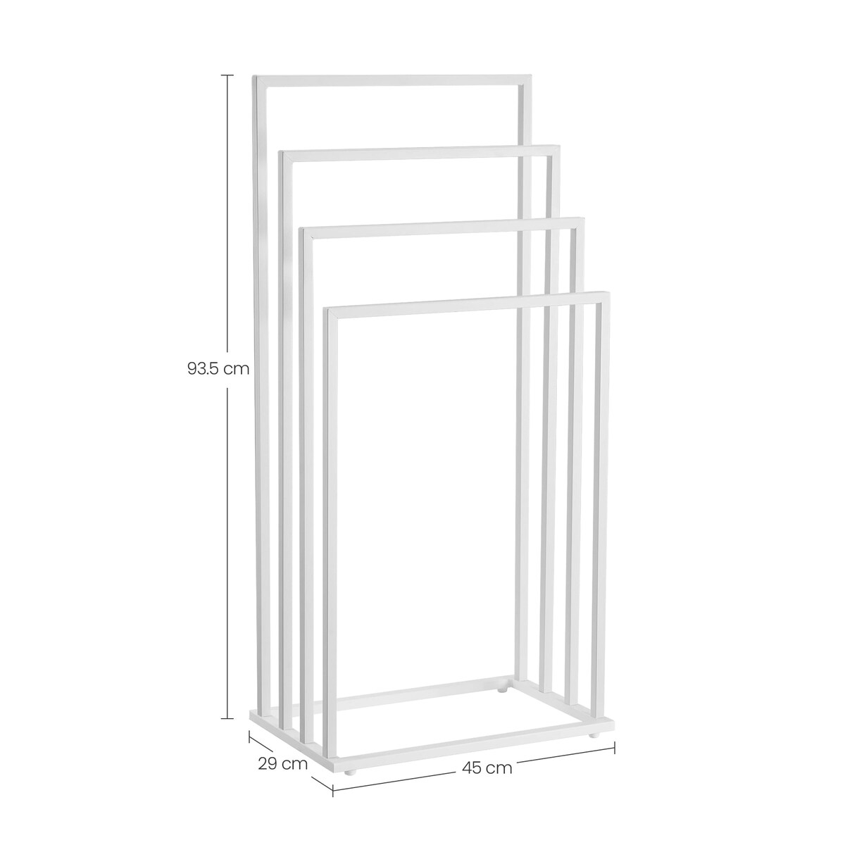 Stojak Na Ręczniki 4 Szczeble 45X29X93,5 Cm