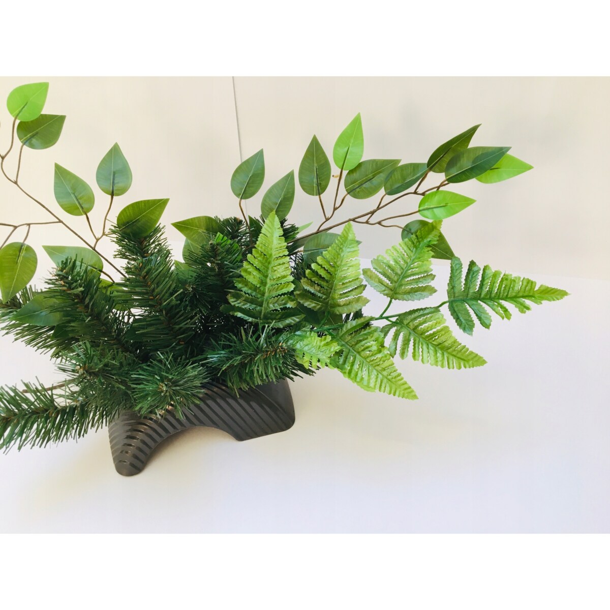 LIŚĆ ŁODYGA PAPROCI liście sztuczne do stroika bukietu kompozycji święta