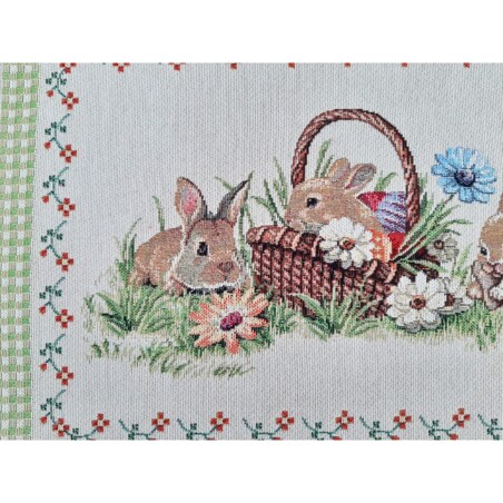 Serwetka Wielkanocna Na Stół Do Koszyczka Ozdobna Dekoracyjna 40X50 Cm