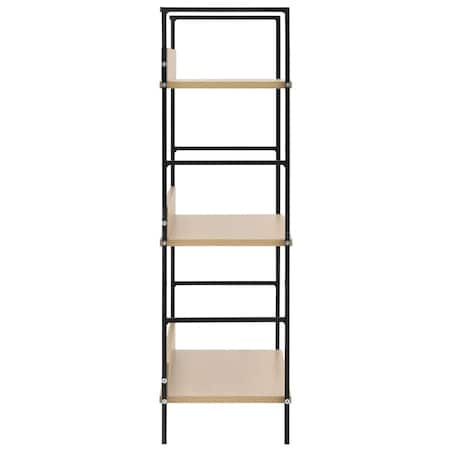 vidaXL Regał z 3 półkami, kolor dębowy, 60x27,6x90,5 cm